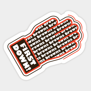 First Down Browns! Sticker